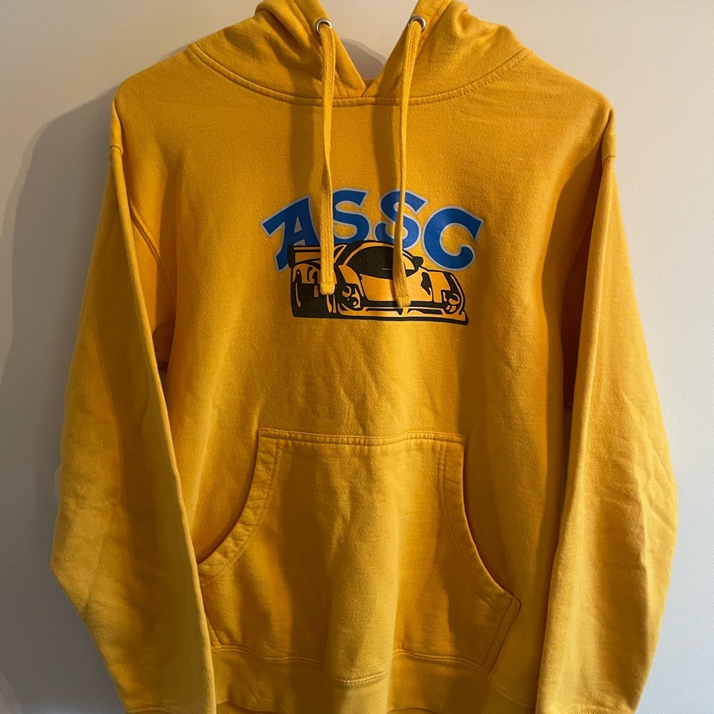 Logo Yellow Crewneck Hoodie - Men